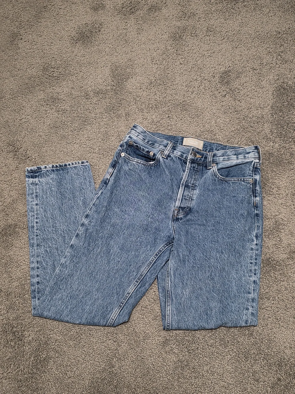 Everlane Women's Straight-Leg Light Blue Denim Jeans
